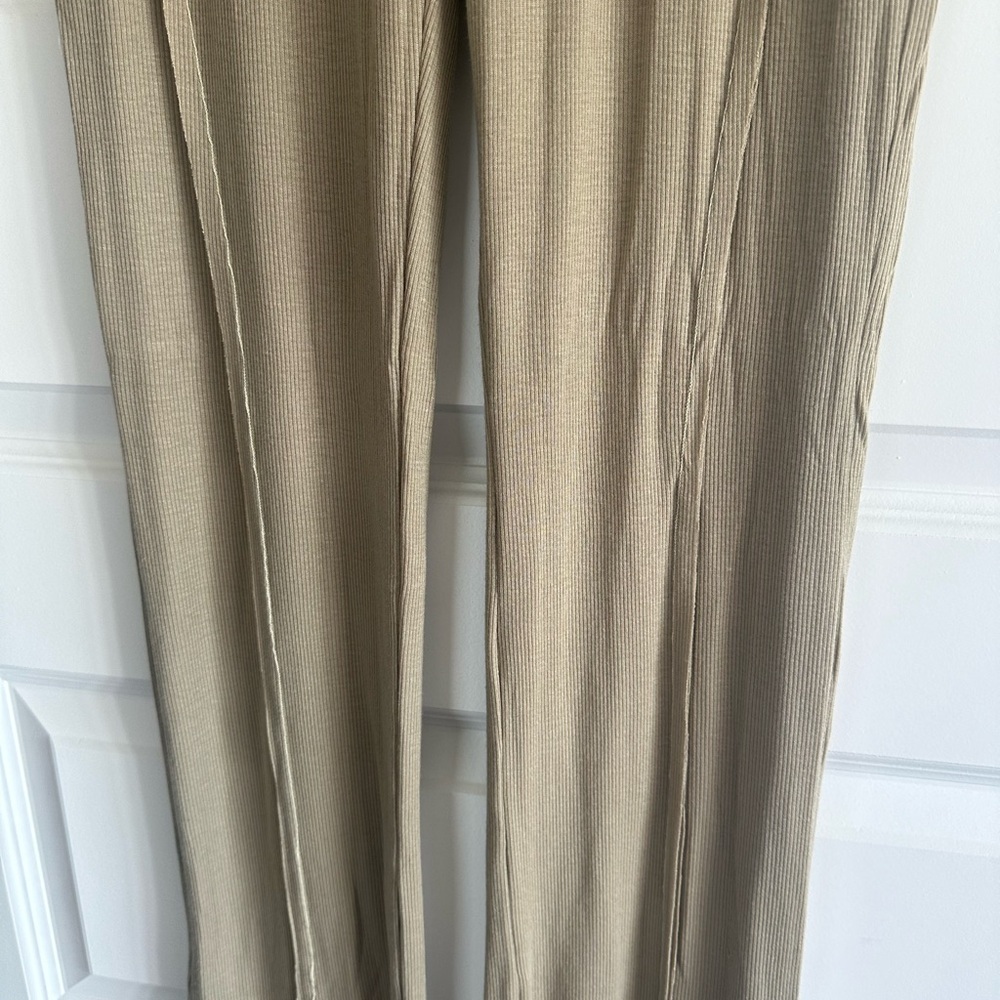 Sami Miro Vintage Asymmetric Extralong Rib Pants — image 6 of 8